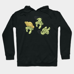 Hermit Crab Illustration Hoodie